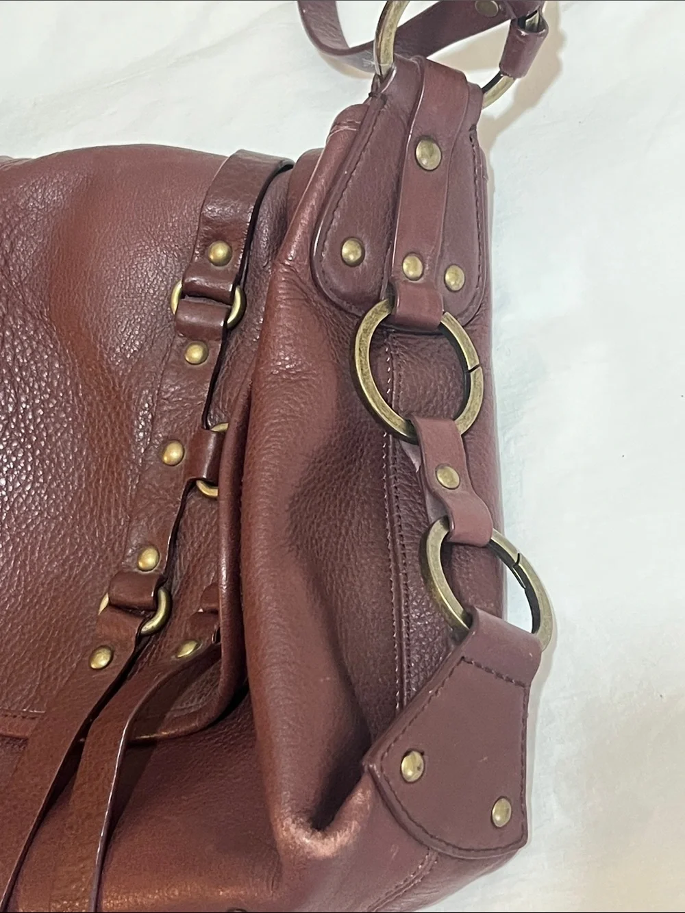 G series Flap Brown Soft Leather Bag Tobacco Glamour Sport Lthr Unit